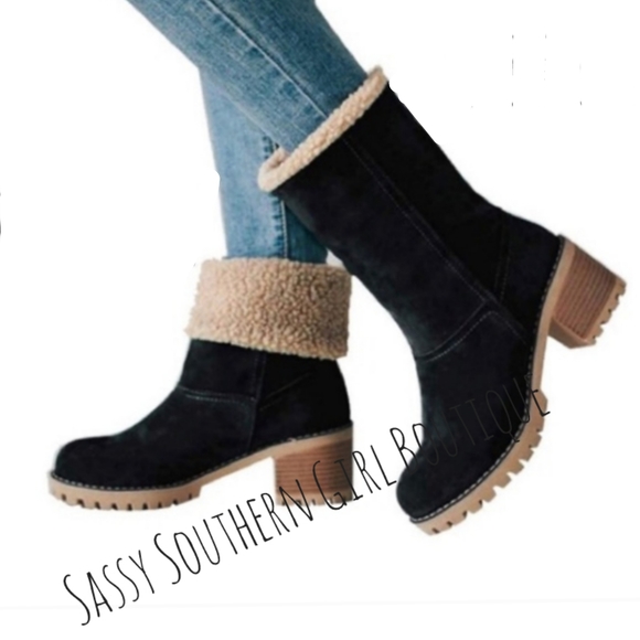 🆕⭐ Black Winter boho boots - Picture 2 of 9